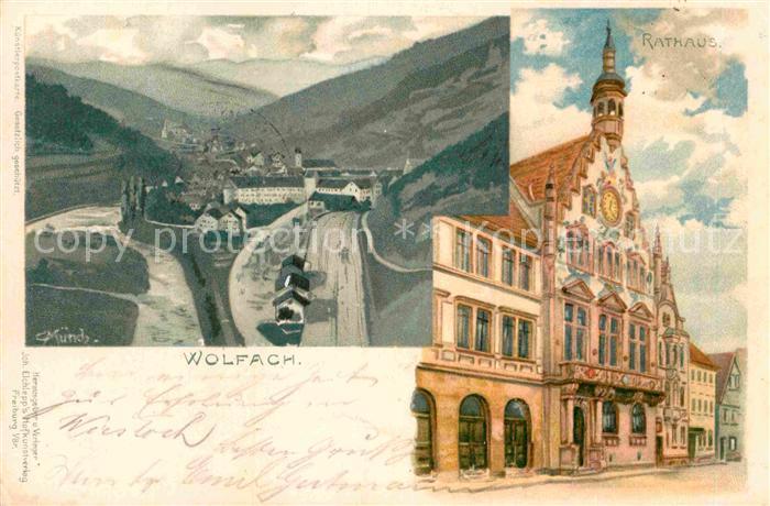 Wolfach Rathaus Kuenstlerkarte Muench