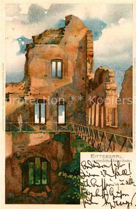 BADEN-BADEN BW Rittersaal altes Schloss