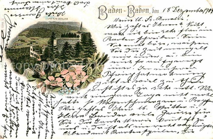 BADEN-BADEN BW Alte Schloss