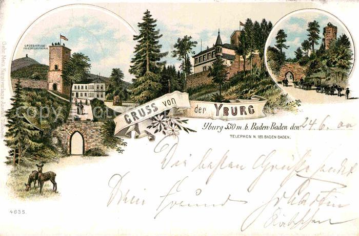 BADEN-BADEN BW Yburg Panorama