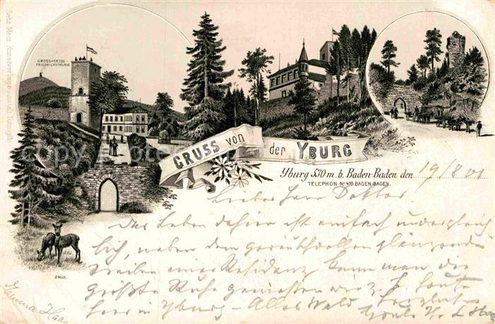 BADEN-BADEN BW Yburg Panorama
