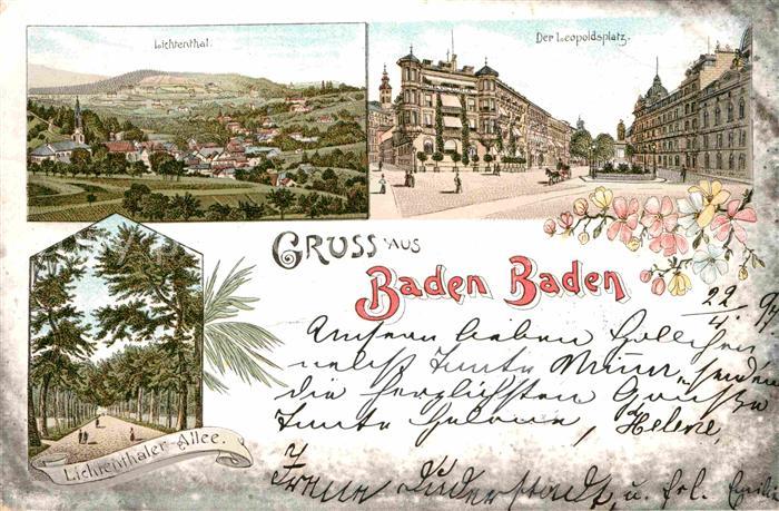 BADEN-BADEN BW Leopoldsplatz Lichtenthaler Allee