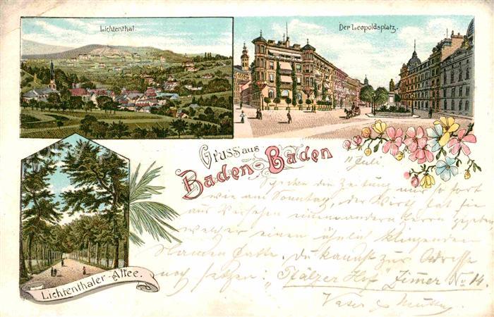 BADEN-BADEN BW Leopoldsplatz Lichtenthal Allee