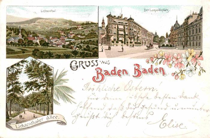 BADEN-BADEN BW Leopoldsplatz Lichtenthal Lichtenthaler Allee
