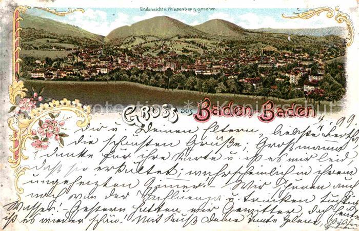 BADEN-BADEN BW Panorama vom Friesenberg