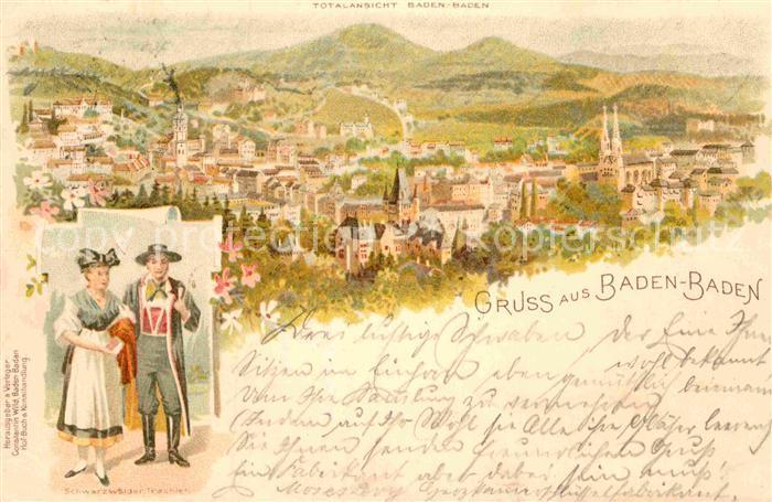 BADEN-BADEN BW Panorama Schwarzwaldtracht
