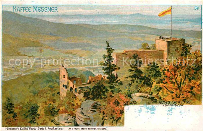 BADEN-BADEN BW Altes Schloss Kaffee Messmer