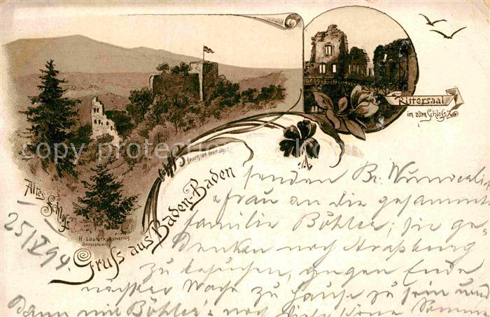 BADEN-BADEN BW Rittersaal Altes Schloss