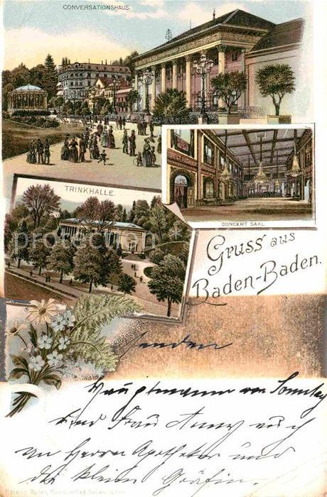 BADEN-BADEN BW Trinkhalle Conversationshaus Concert Saal