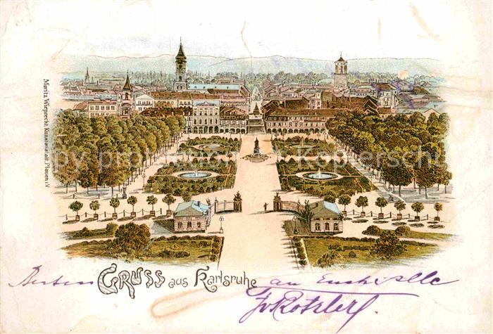 Karlsruhe Baden Residenzschloss Parkanlagen