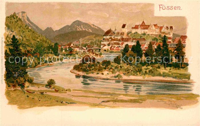 Fuessen Allgaeu Panorama