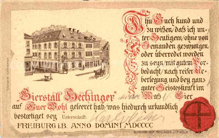 Freiburg Breisgau Bierstall Hechinger