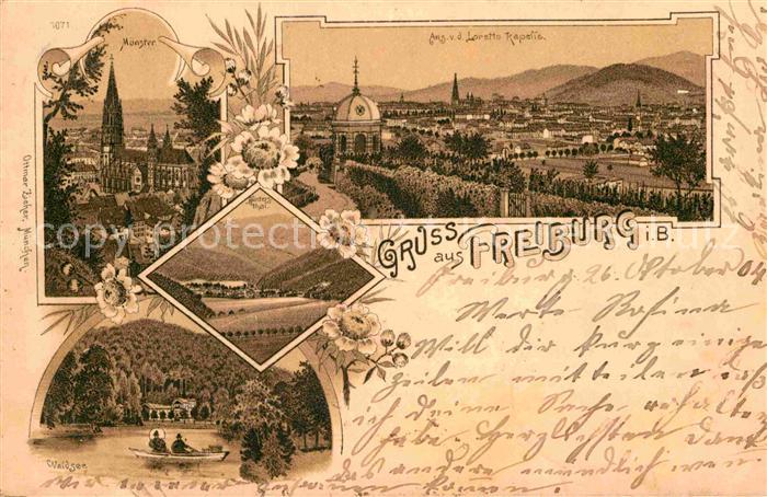 Freiburg Breisgau Waldsee Muenster Lorettoberg