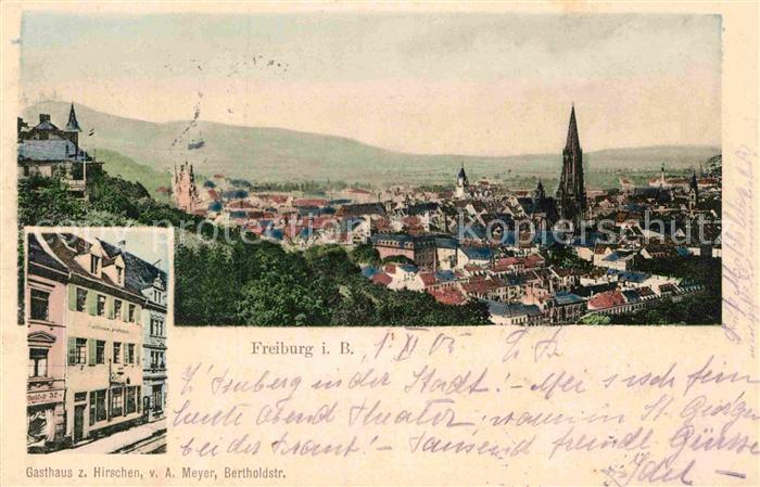 Freiburg Breisgau Gasthaus zum Hirschen Panorama