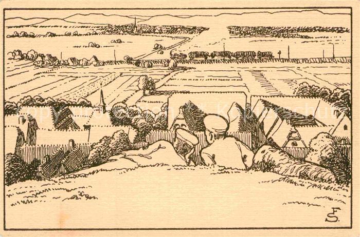 Luginsland Federzeichnung