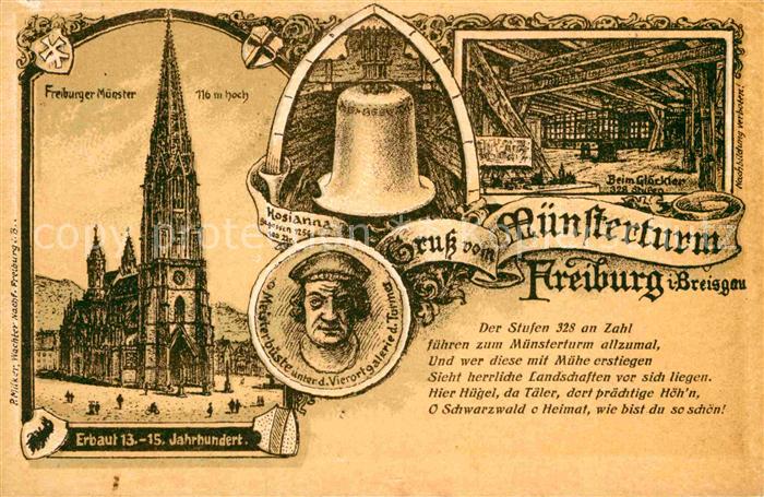 Freiburg Breisgau Muensterturm Muenster Meisterbueste