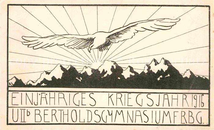 Freiburg Breisgau Einjaehriges Kriegsjahr U2 Bertholdsgymnasium