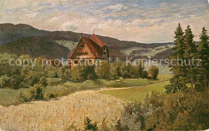 Freiburg Breisgau Luisenhoehe gemalt Spitz