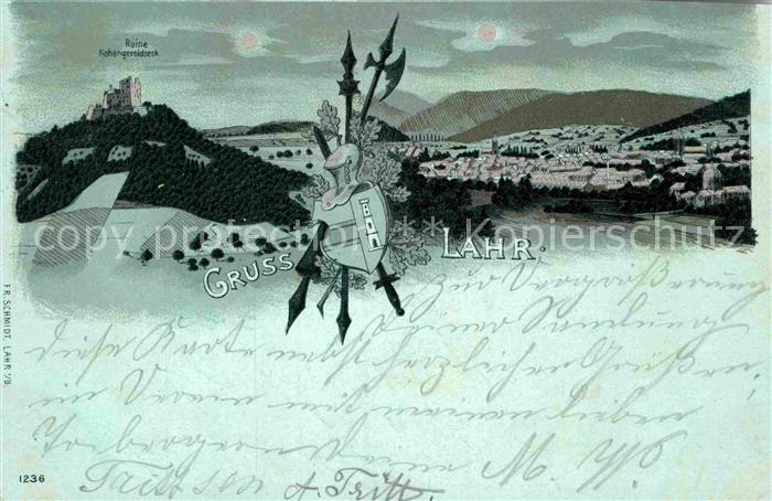 Lahr Schwarzwald Ruine Hohengeroldseck Mondschein