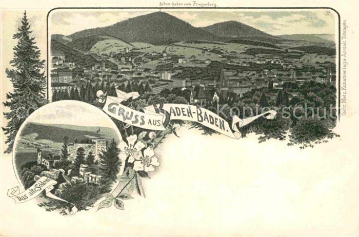 BADEN-BADEN BW Schloss Panorama