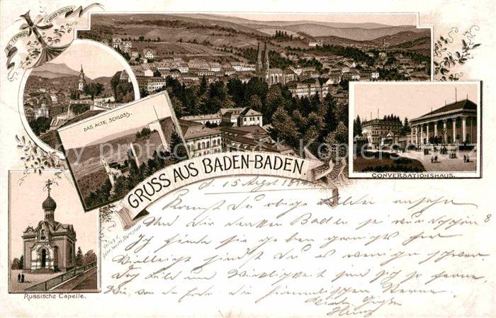 BADEN-BADEN BW Conversationshaus Schloss Russische Kapelle