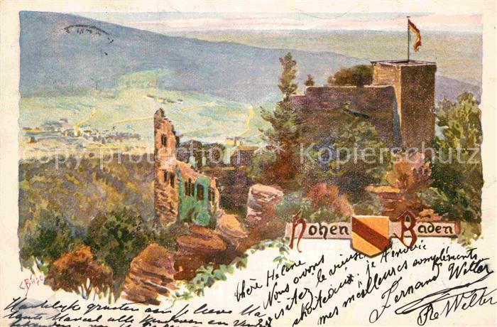 BADEN-BADEN BW Schloss Hohenbaden