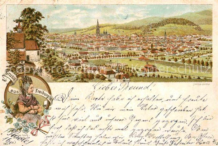 Freiburg Breisgau Panorama Muenster