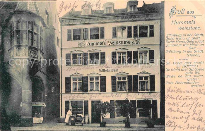Freiburg Breisgau Hummels Weinstube