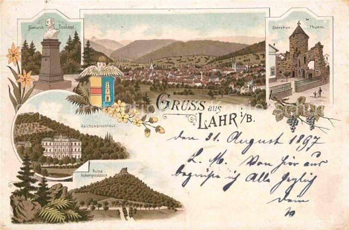 Lahr Schwarzwald Reichswaisenhaus Storchenturm Ruine Hohengeroldseck