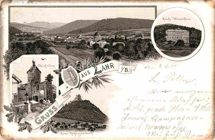 Lahr Schwarzwald Storchenturm Reichswaisenhaus Ruine Hohengeroldseck