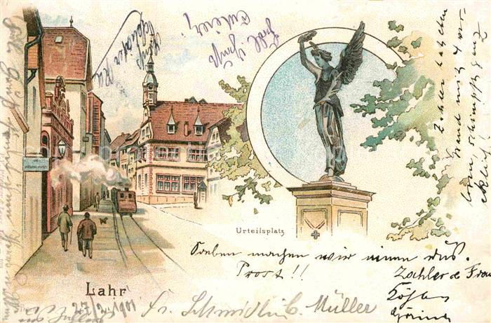 Lahr Schwarzwald Urteilsplatz Kuenstlerkarte