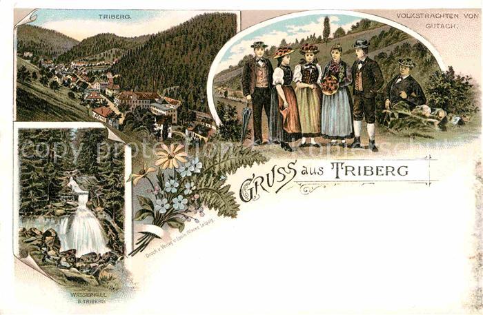 Triberg Schwarzwald Volkstrachten Gutach Wasserfall