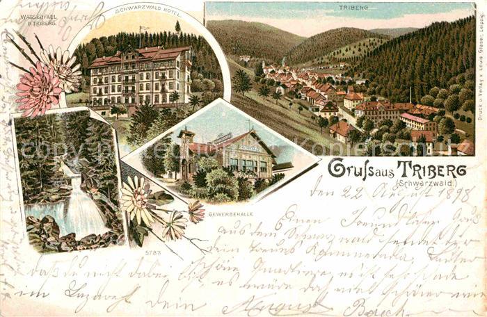 Triberg Schwarzwald Wasserfall Gewerbehalle Schwarzwaldhotel