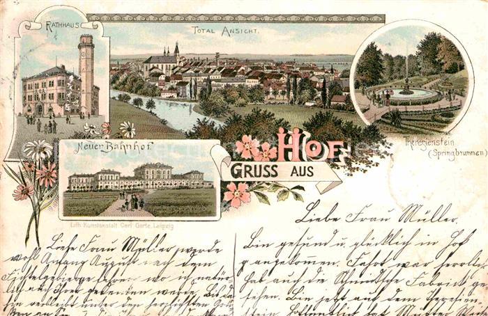 Hof Oberfranken Neuer Bahnhof Theresienstein Rathaus