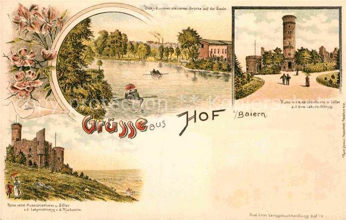 Hof Oberfranken Saale Ruine Aussichtsturm Labyrinthberg