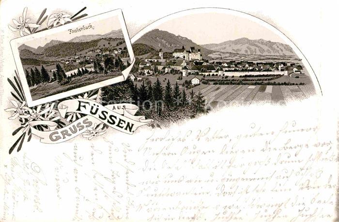 Fuessen Allgaeu Faulenbach Panorama