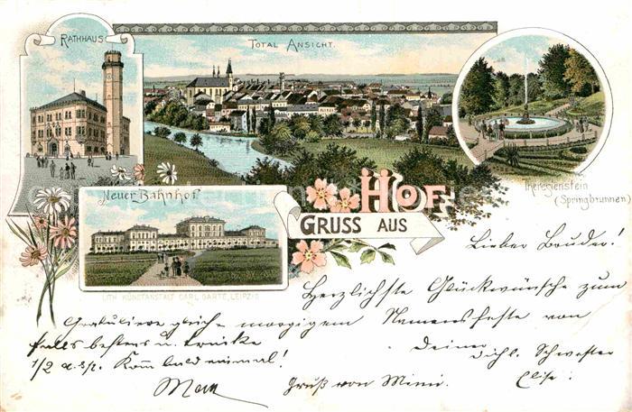 Hof Oberfranken Neuer Bahnhof Theresienstein