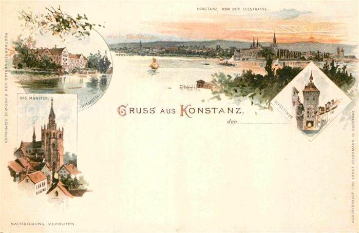 Konstanz Bodensee Schetztor Muenster Inselhotel