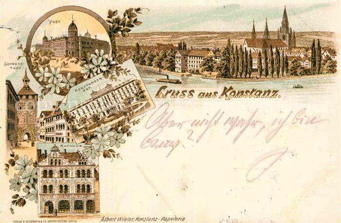 Konstanz Bodensee Rathaus Post Konstanzer Hof