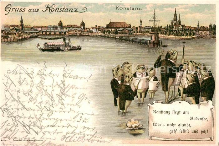 Konstanz Bodensee Frosch Dampfer
