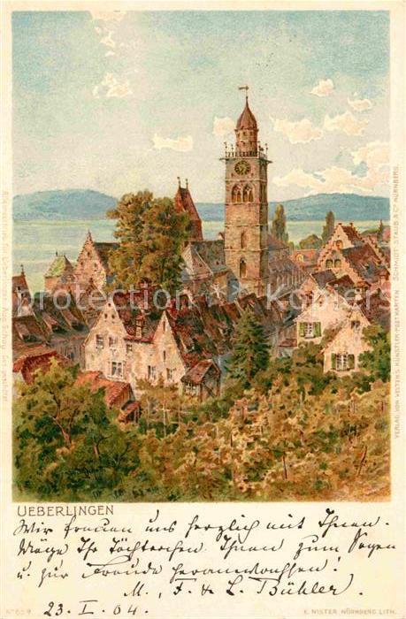 ueberlingen Bodensee Kuenstlerkarte