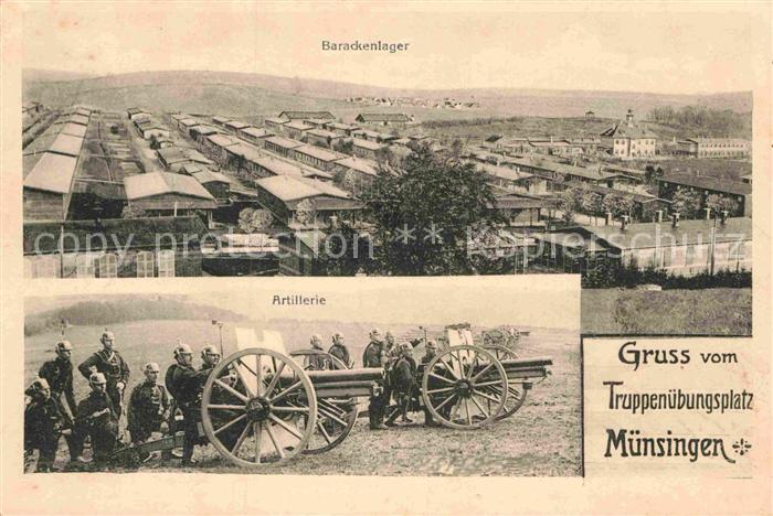 Muensingen Truppenuebungsplatz Barackenlager Artillerie