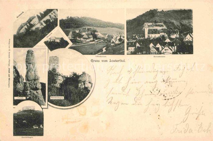 Offenhausen Gomadingen Felsen Gundelfingen Hundersingen Derneck