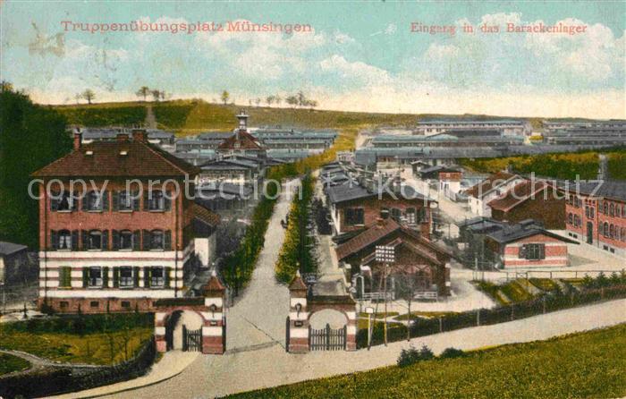 Muensingen Truppenuebungsplatz Eingang Barackenlager