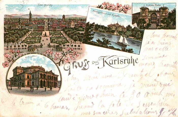 Karlsruhe Baden Festhalle Portal Hoftheater