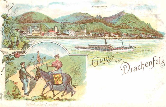 Drachenfels Koenigswinter Dampfer