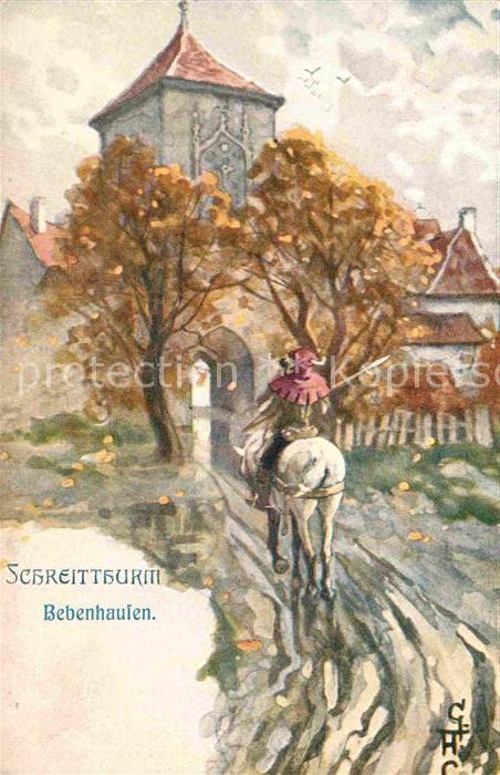 Bebenhausen Tuebingen Schreibturm Kuenstlerkarte