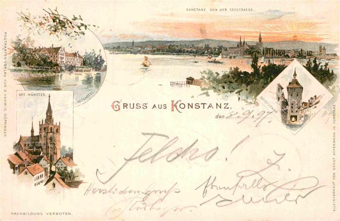 Konstanz Bodensee Muenster Schetztor Inselhotel