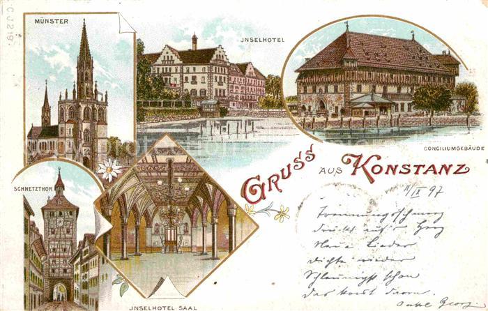 Konstanz Bodensee Consiliumsgebaeude Inselhotel Muenster