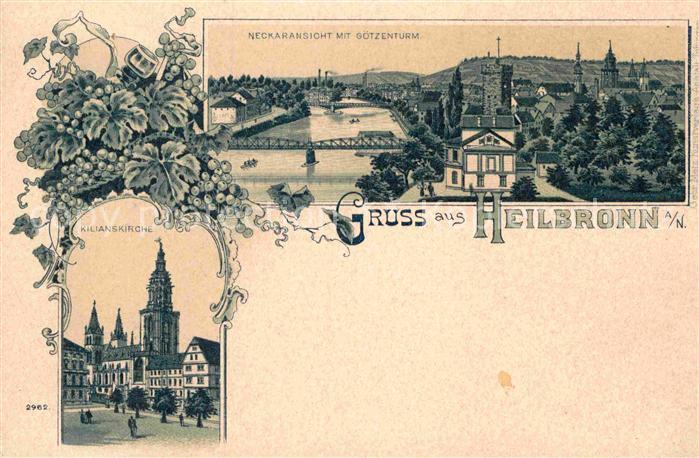 Heilbronn Neckar Goetzenturm Kilianskirche